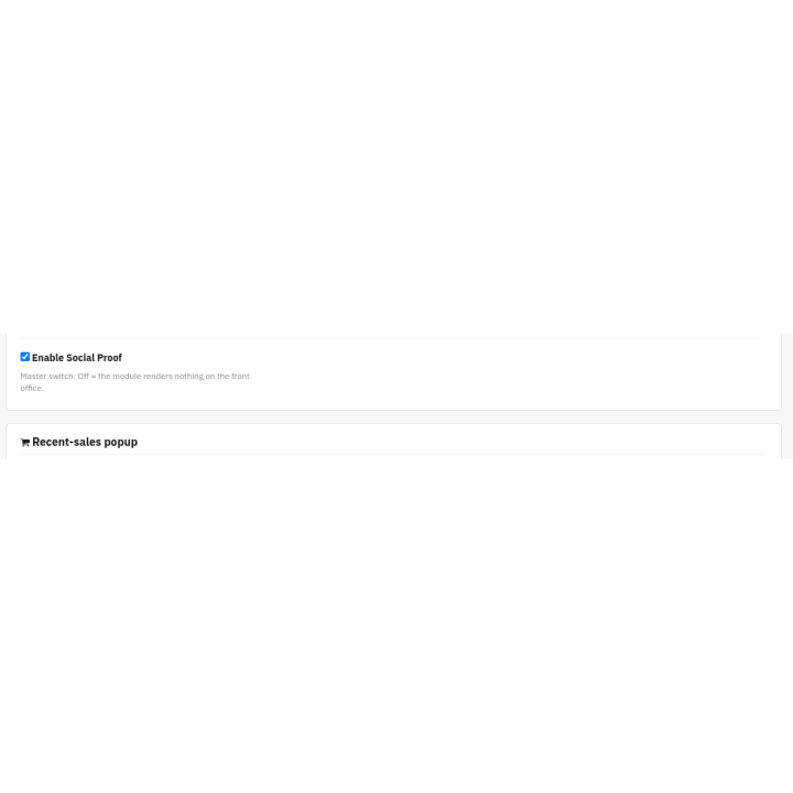 Social Proof & Urgency — General (back office)