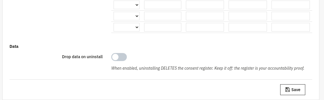 Impostazioni consenso cookie 4