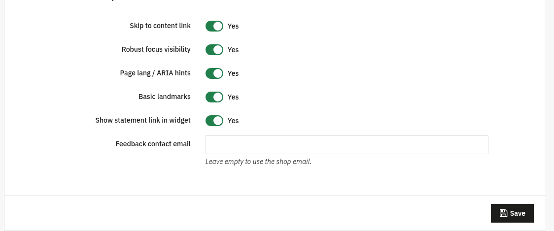 Automatic WCAG improvements