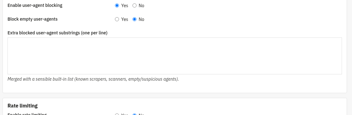 Bot malevoli / user-agent