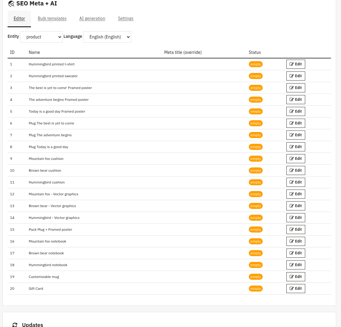 SEO Meta + AI